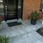 Installation de pavé-uni